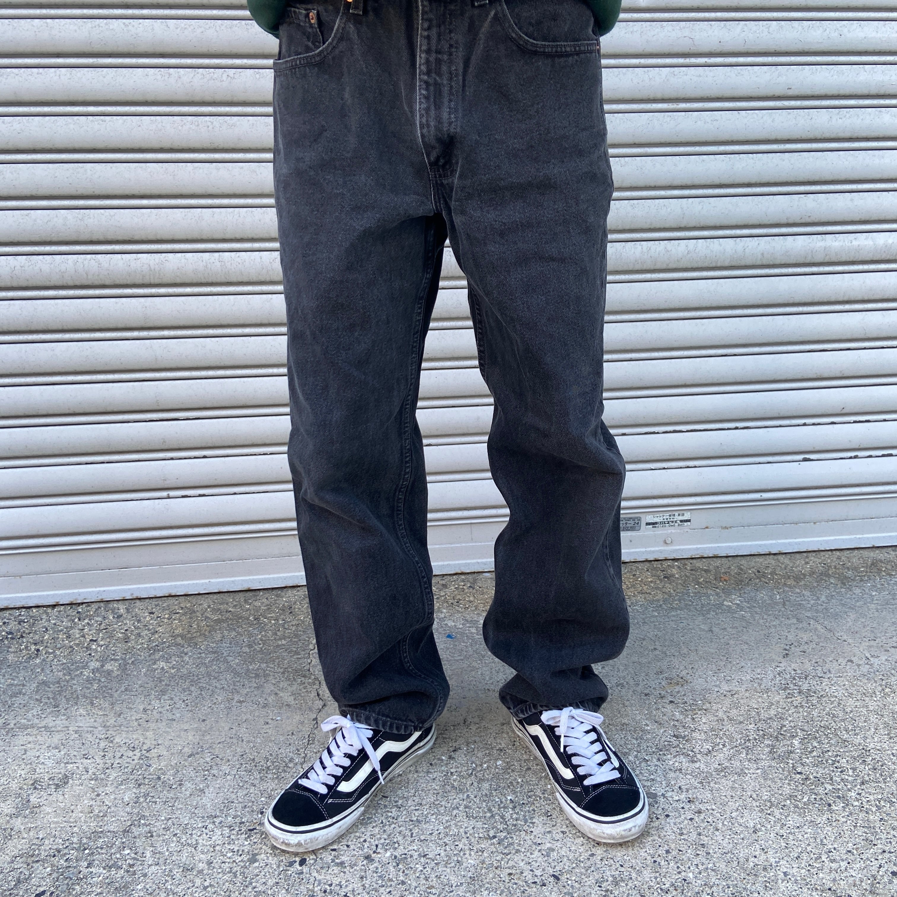 levis 90s black denim silver tab 550