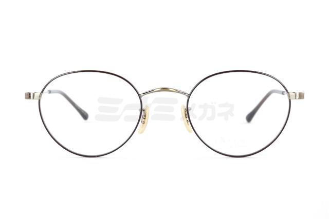 INTIMITE by EYEVAN メガネ INE-1007 Col.AG / DBR ボストン 46サイズ 七宝リム 眼鏡 アンティミテ 佐々木希 アイヴァン 鯖江 日本製 正規品-2枚目