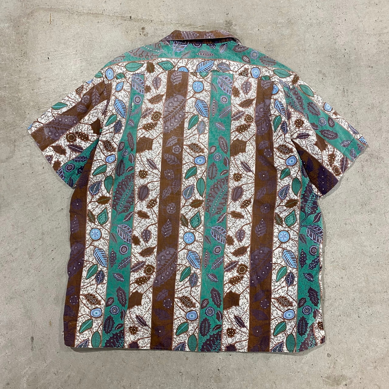 60年代 McGREGOR マックレガー 総柄 開襟 コットン 半袖シャツ 