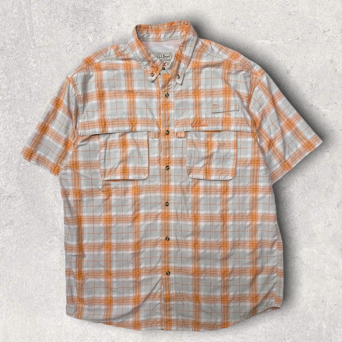 l.l.bean fishing shirt 90s focus