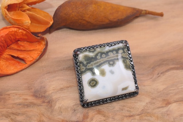 ペンダントトップ　100100200017　オーシャンジャスパーペンダントトップ