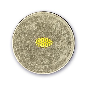 肥後象嵌ボンボニエール平型 / 黒漆 [MGB-2411]