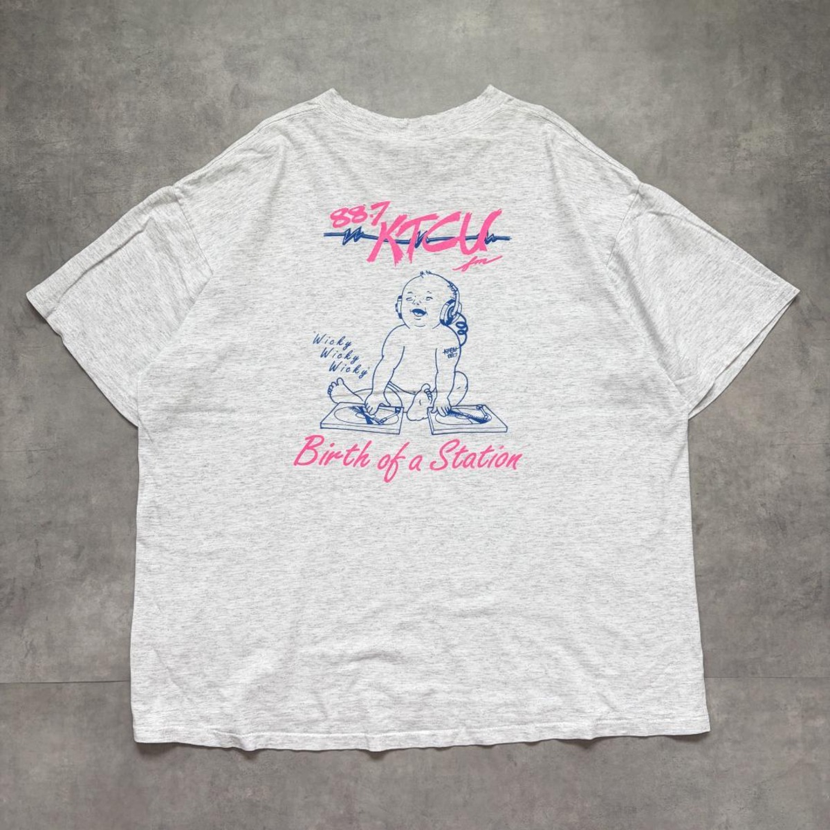 オニータ カレッジTシャツ 古着 80s USA製 XL グレー 20819 | fuufu