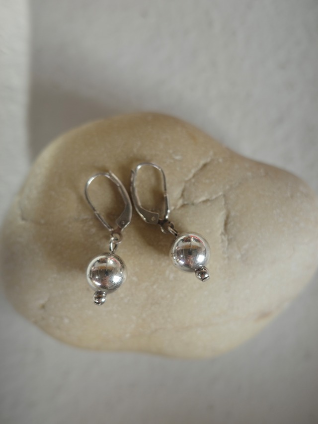 <vintage silver925>9mm ball hook pierece
