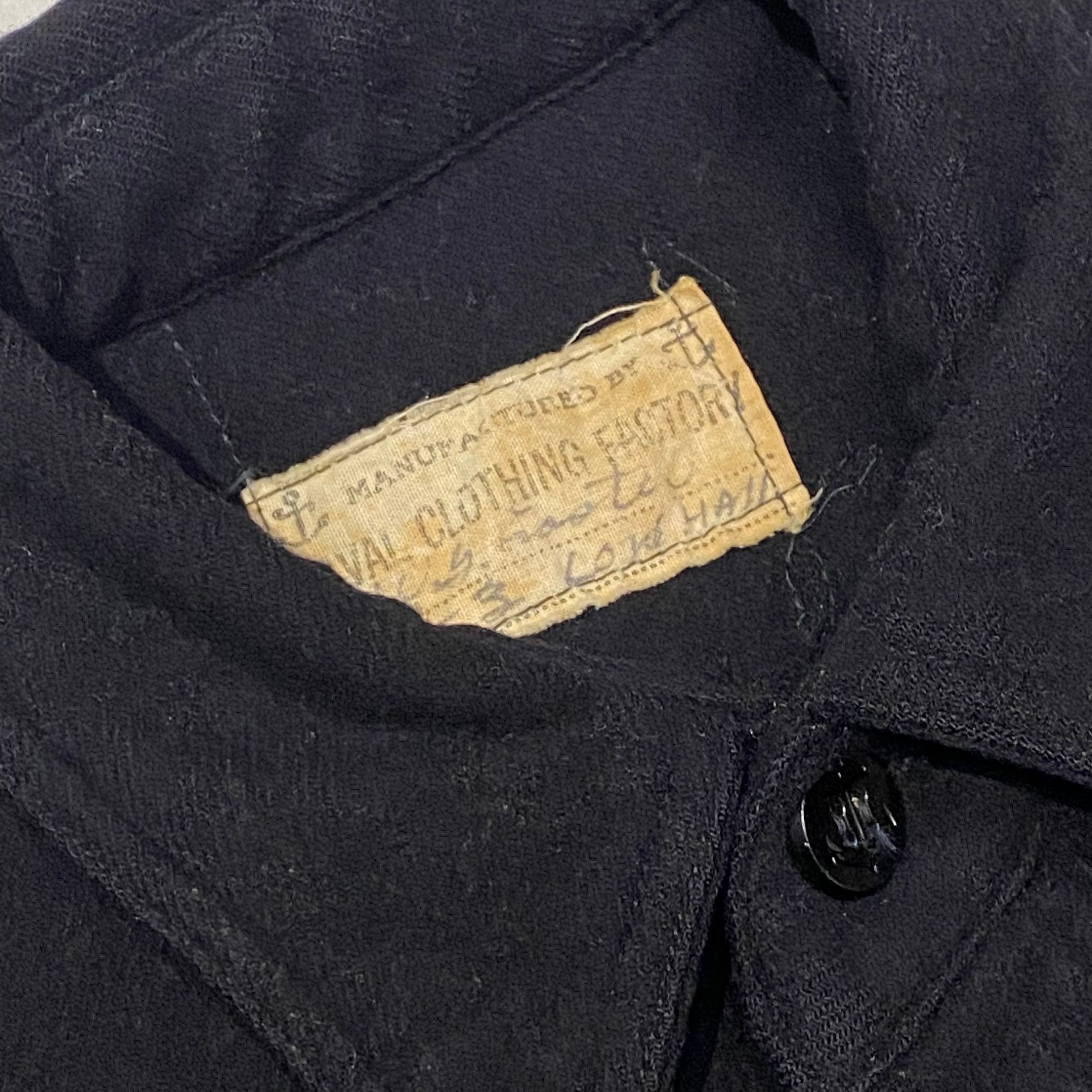 40s US NAVY CPO Shirt 40年代 アメリカ海軍 CPO シャツ 片ポケ 錨