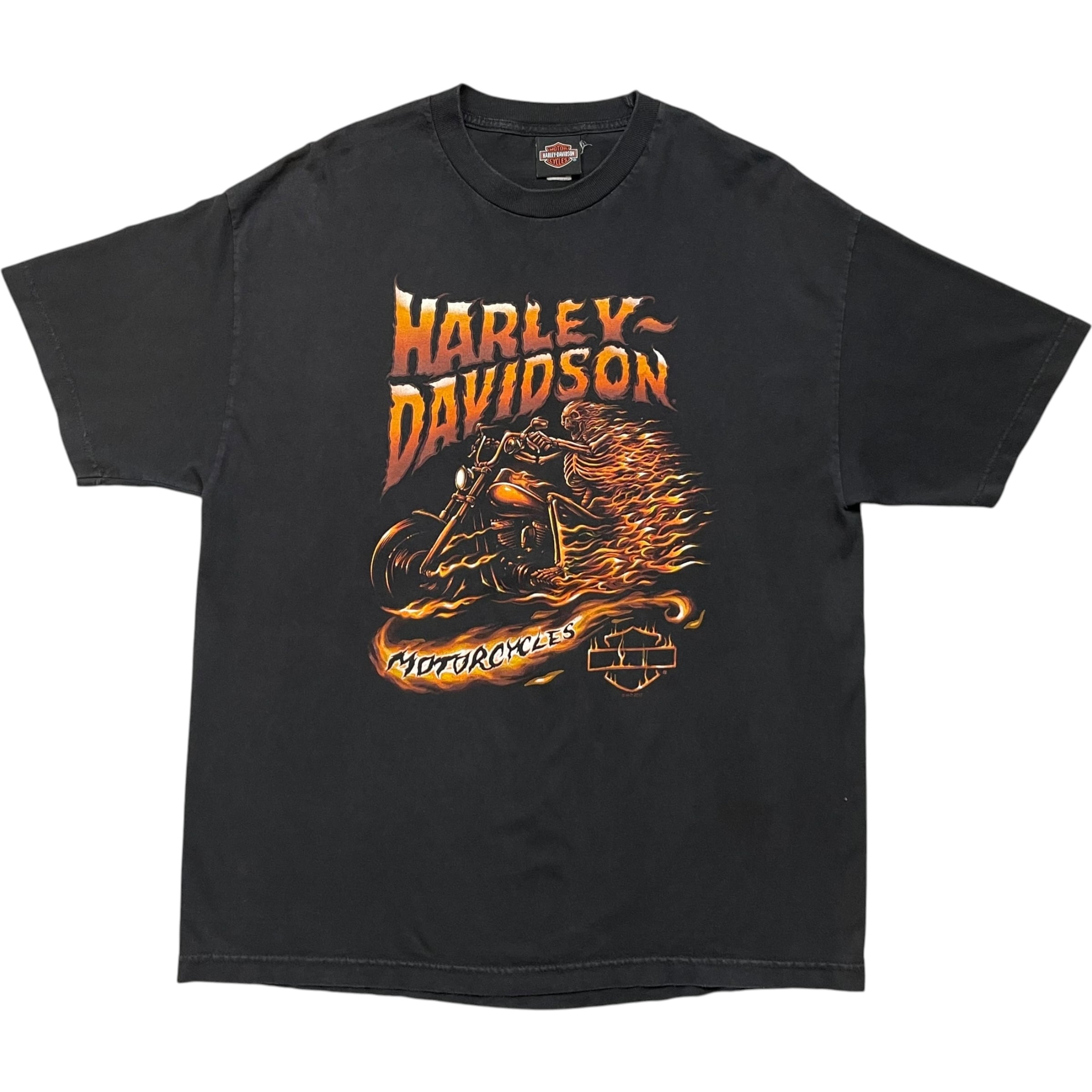《XL》 Harley-Davidson ハーレーダビッドソン Tシャツ ブラック プリントデザイン