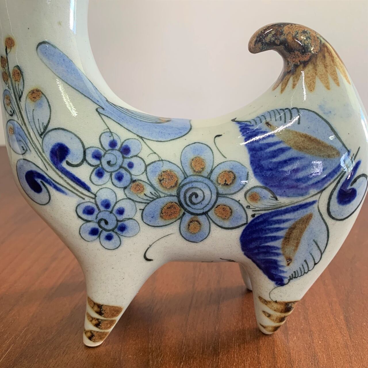 美品　メキシコ　トナラ焼き　El Palomar マウンテンゴート エル・パロマール メキシコ マウンテンゴート 陶器のオブジェ / El