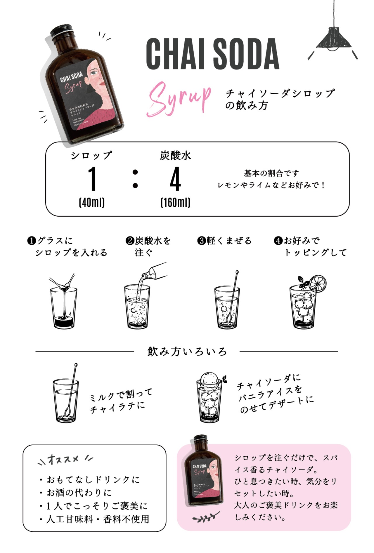 クラフトコーラみたいなチャイ＆ティーソーダ！