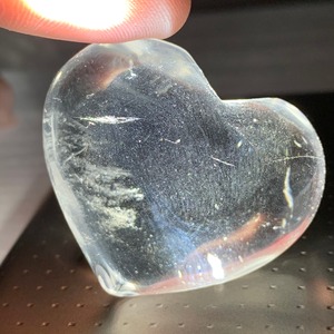 15.天使の梯子☆水晶☆エンジェルラダー 珍しいハートモチーフ♪