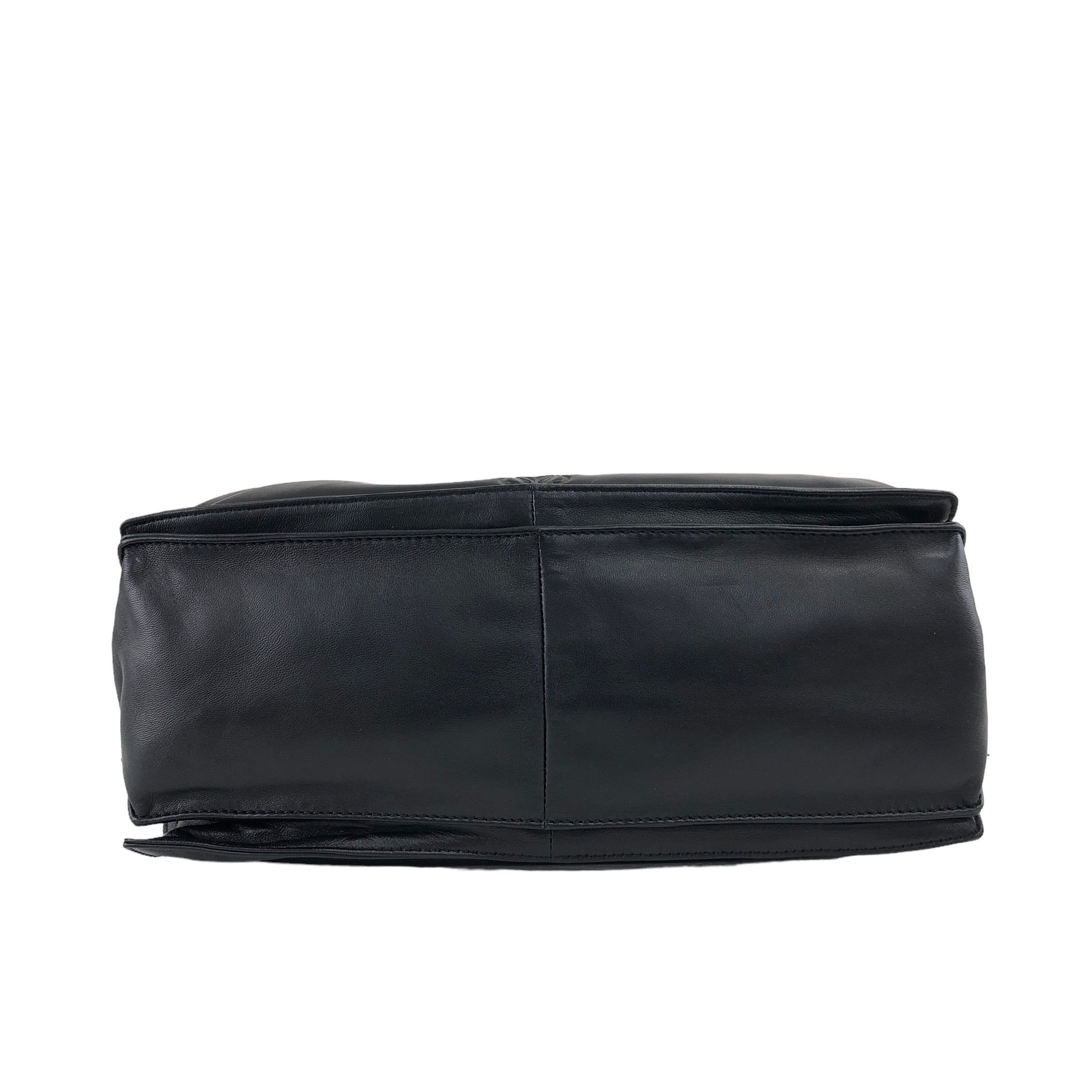 LOEWE ロエベ フラメンコ アナグラム ショルダーバッグ ブラック LOEWE ロエベ フラメンコ アナグラム ショルダーバッグ ブラック