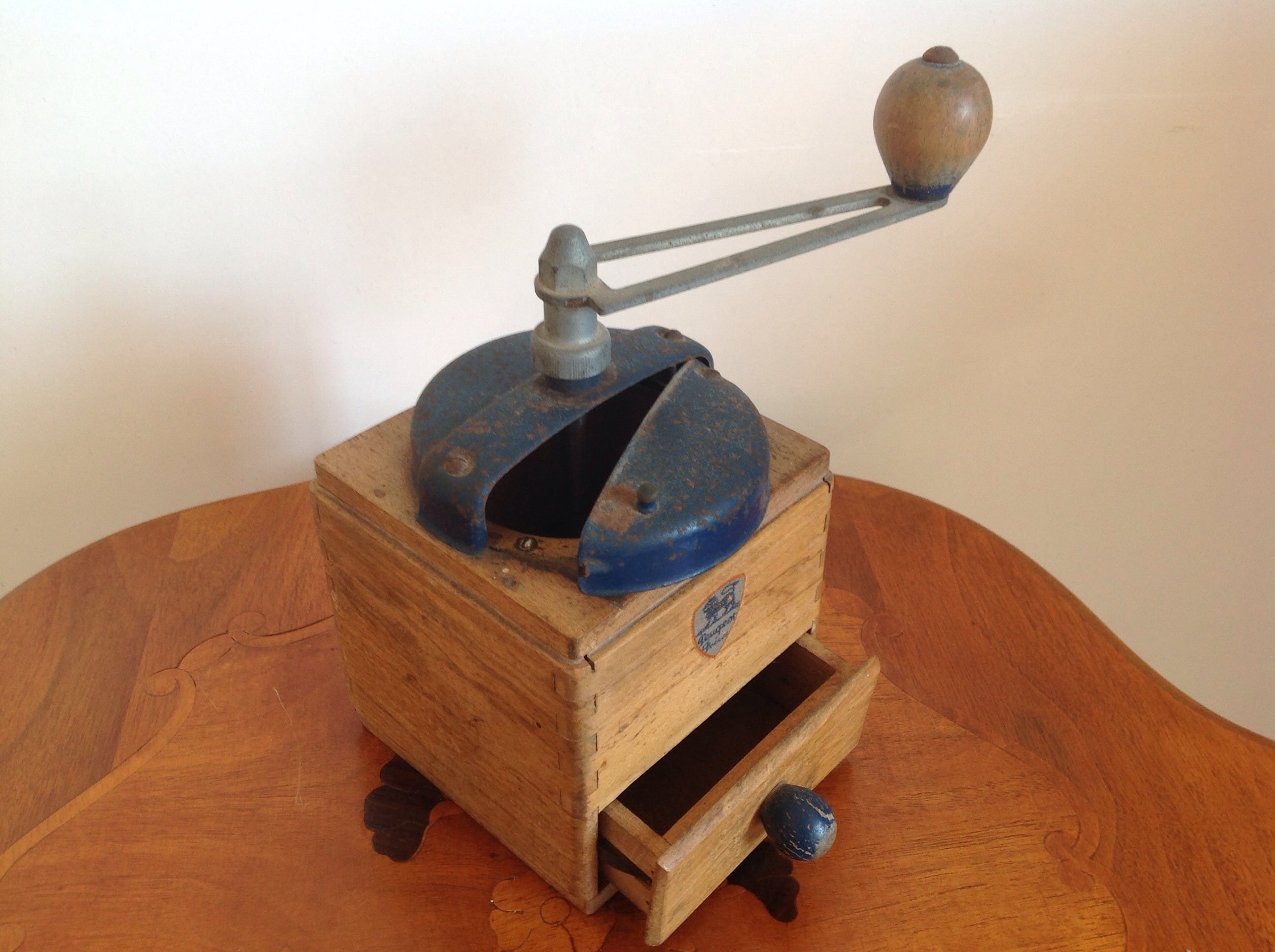 フランス プジョー社 アンティークコーヒーミルEX 青2 | フレンチ雑貨