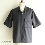 STILL BY HAND【 mens 】 Short sleeve open collar shirt