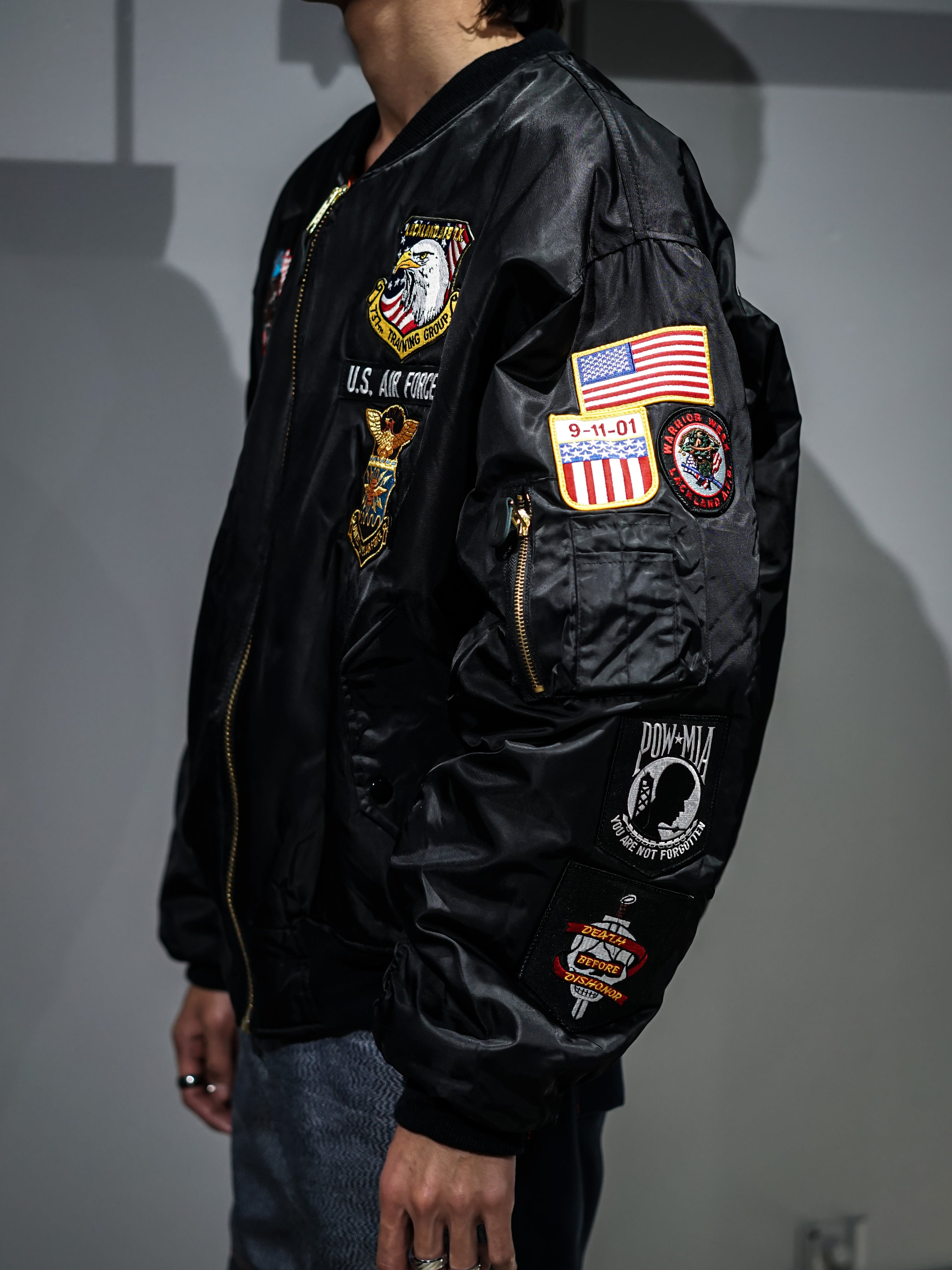 add (C) vintage】U.S. Air Force MA-1 Shaped Flight Jacket | Caka
