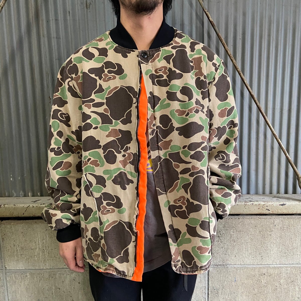 訳あり 80年代 Clarkfield Outdoors ハンターカモ 迷彩 コットン 