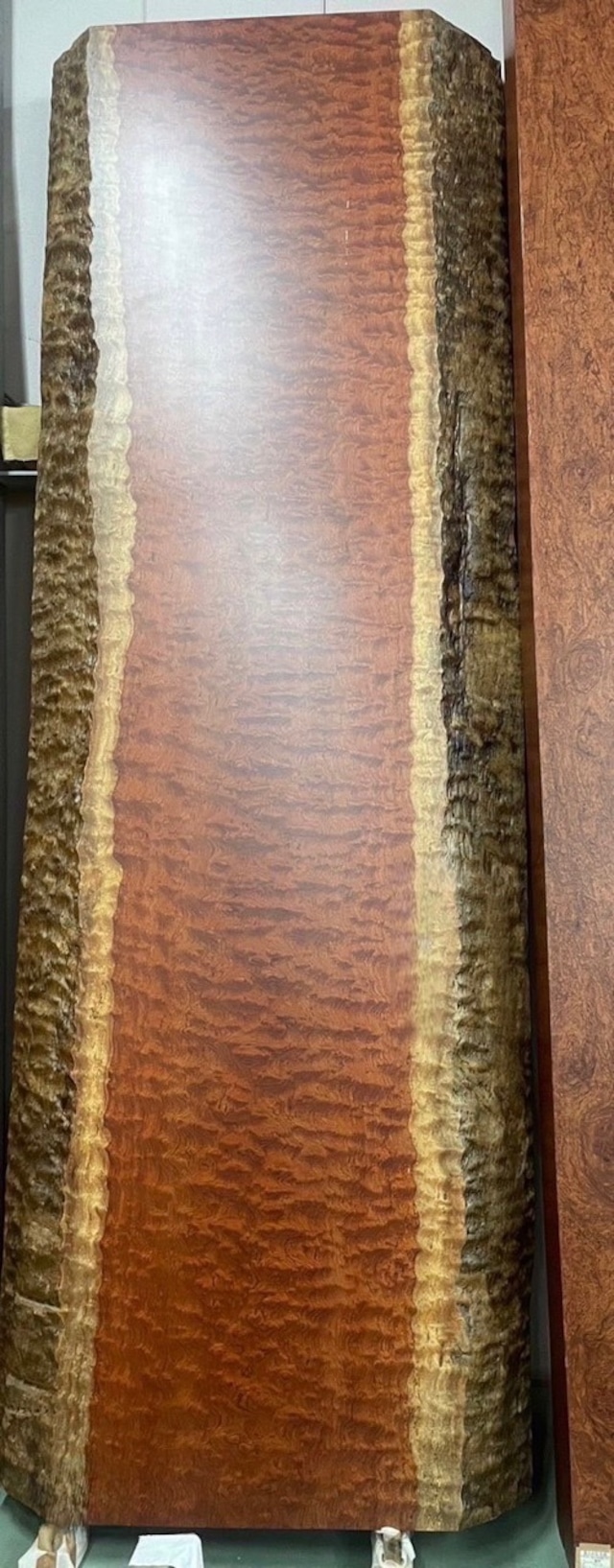 ブビンガ　玉杢　一枚板　4200×1020×240　232077