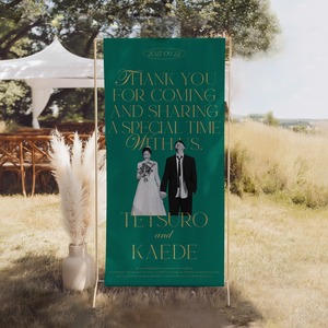 ウェディング タペストリー｜お好きなカラーで｜結婚式　#02