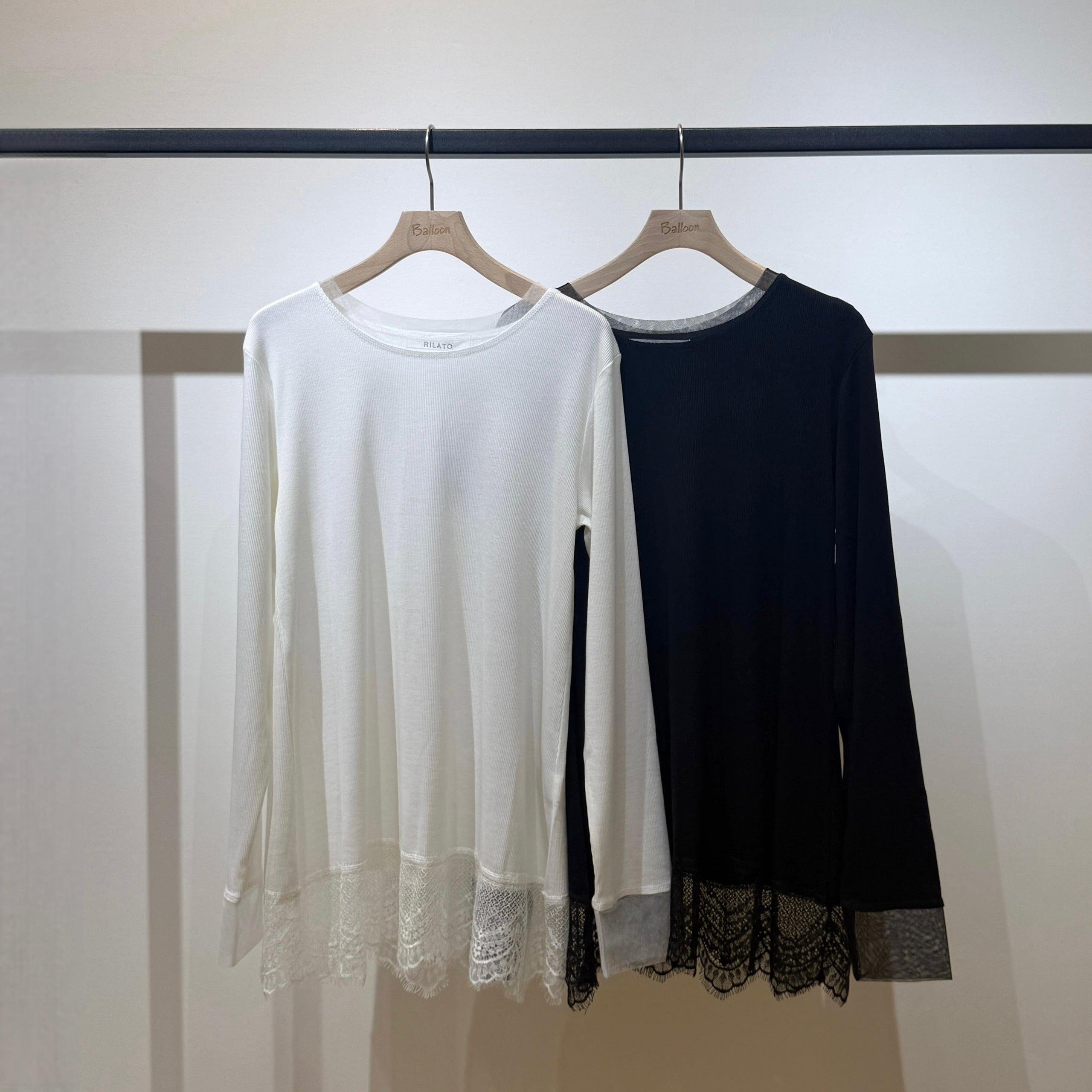 テレコ×チュール裾レースTOPS