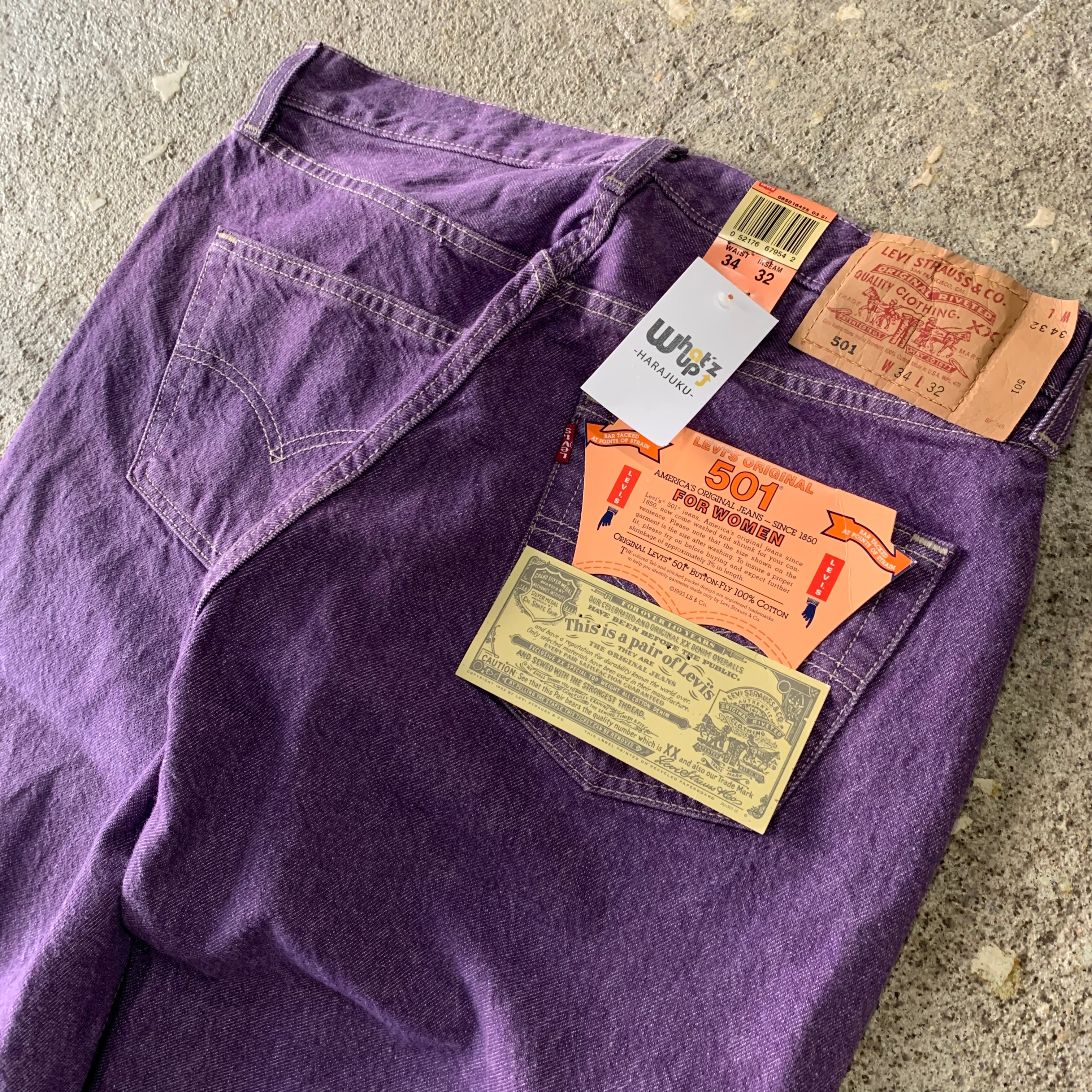 dead stock!! 00s Levis 501 color denim pants | What