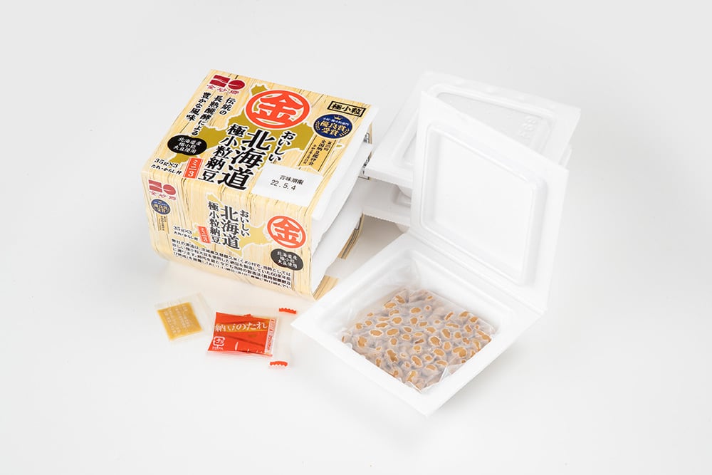 おいしい北海道極小粒納豆ミニ３（36食入）　金砂郷食品