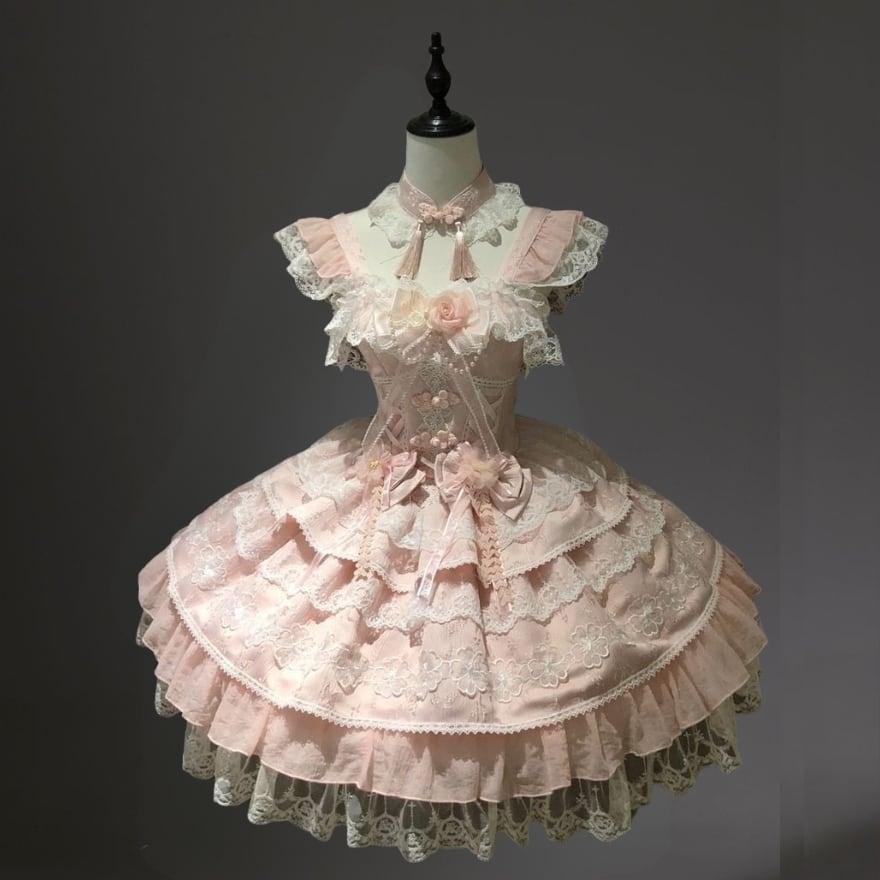 量産型 プリンセスドレスJSK 豪華フリル 3色展開 撮影会向け｜WithU