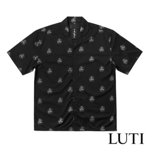 【LUTI/ルーシー】LUTI ROSE HAVANA SHIRT 半袖シャツ / BLACK ブラック