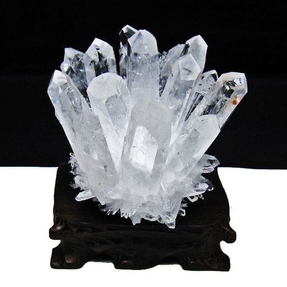 水晶 クラスター 水晶 原石 台座付属 一点物 182-8324