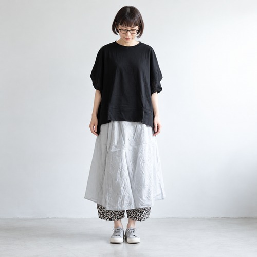 NARU FACTORY　ナルファクトリー　コットンギャザー巻きスカート　(671850)