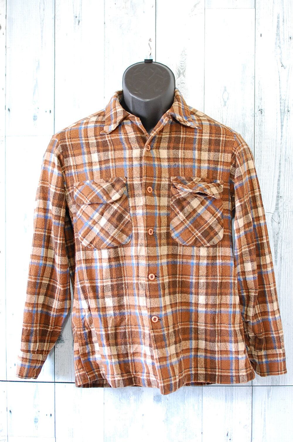 PENDLETON ペンドルトン 開襟シャツ 50s 50年代 茶色 ブラウン 新品