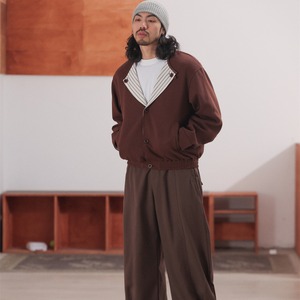 カラー ジップレス ショートブルゾン K5594