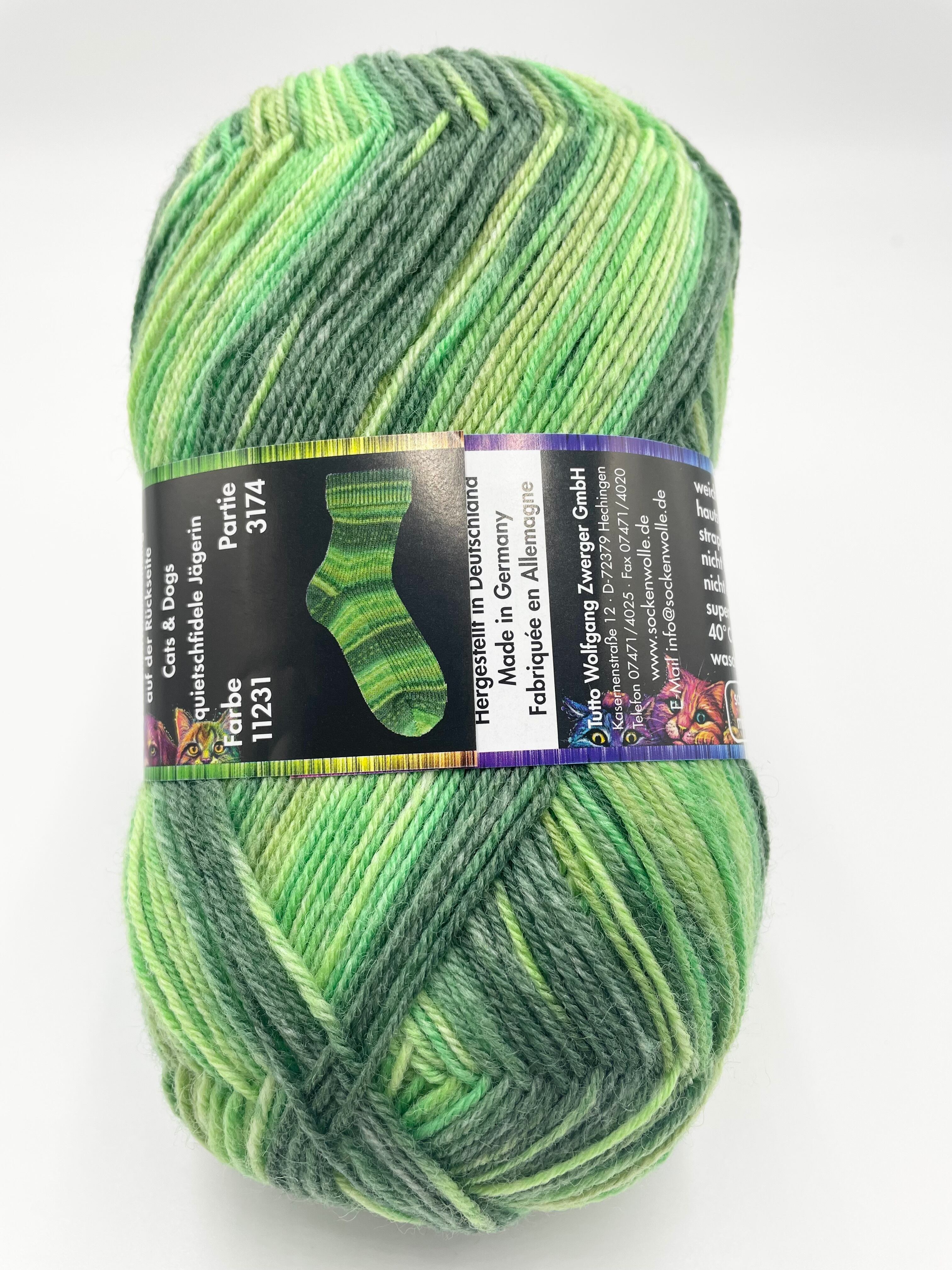 編む手が止まらない毛糸！Opal 『キャッツ＆ドッグ』11231　4ply/4本撚り