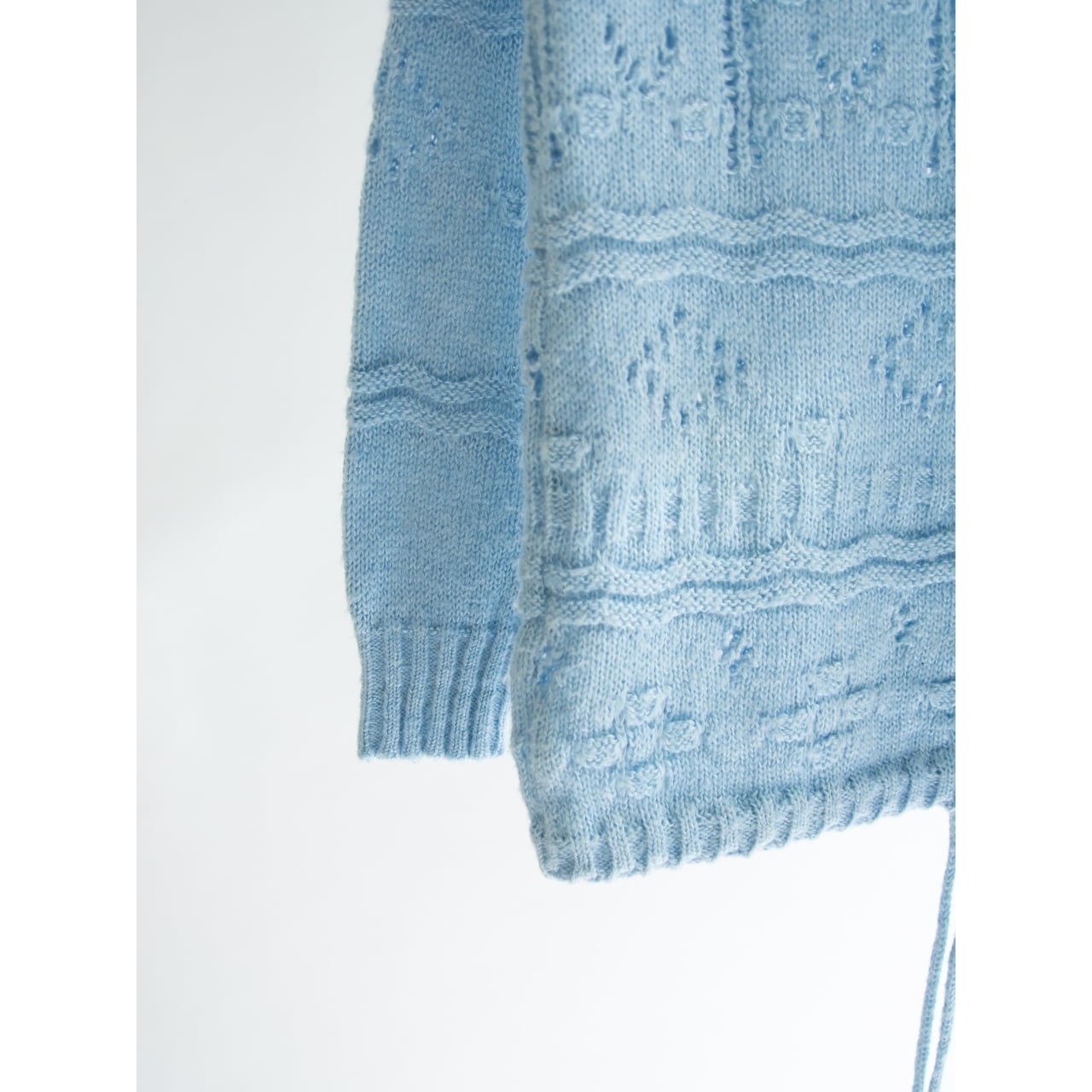 courreges paris】Made in France 70's Acrylic-Wool Sweater