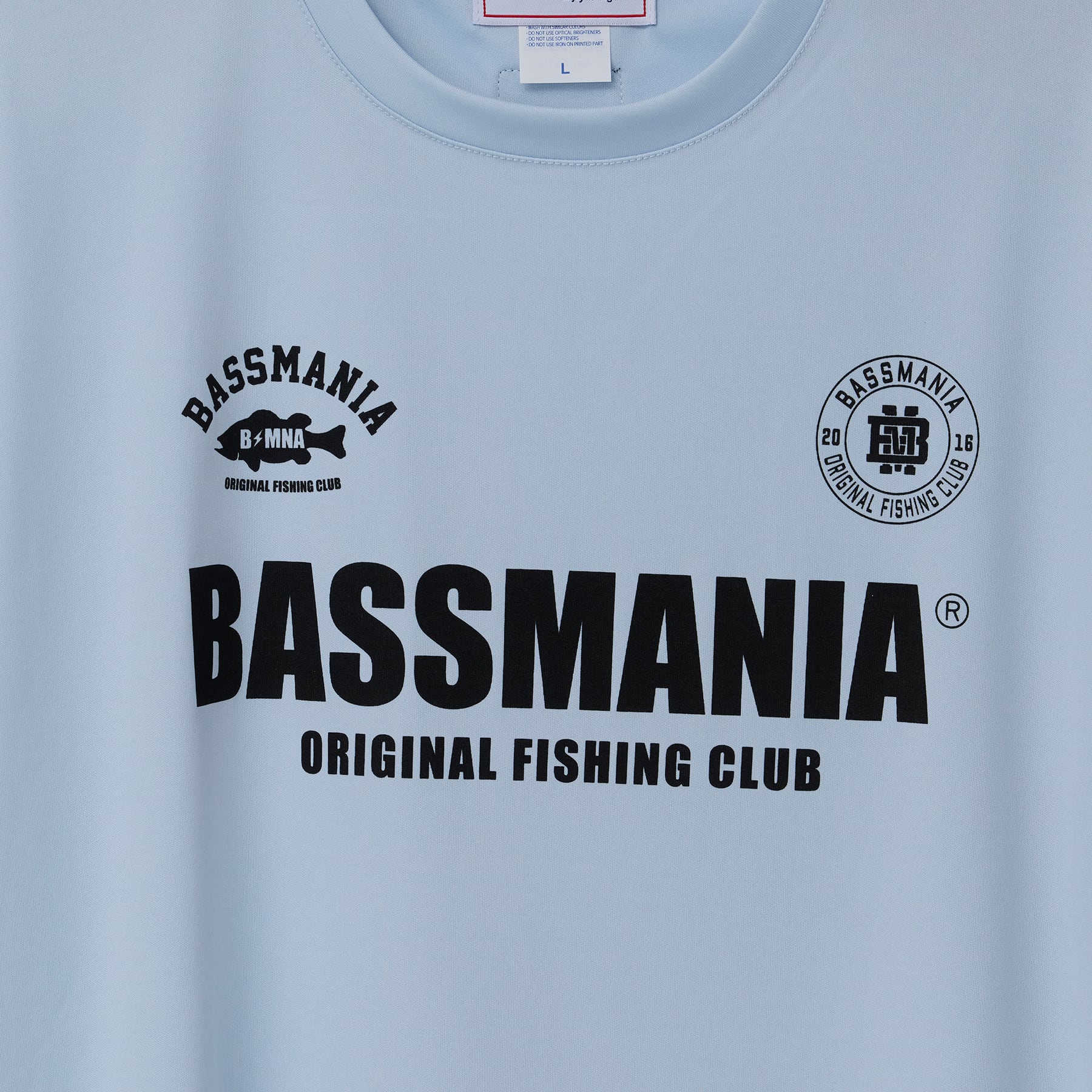 BASSMANIA GAME LOGOドライスムースTシャツ [F.BLU] | bassmania.jp