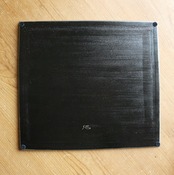 藤野征一郎　市松敷板　S 大柄(黒・黒箔）Seiichiro Fujino   Ichimatsu Lacquer Placemat – S (Large Pattern, Black & Black Foil)［2104150000120］
