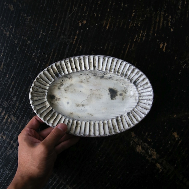 Uglyduckly - "Muddy" Platter Oval ridges - large (made in Germany)