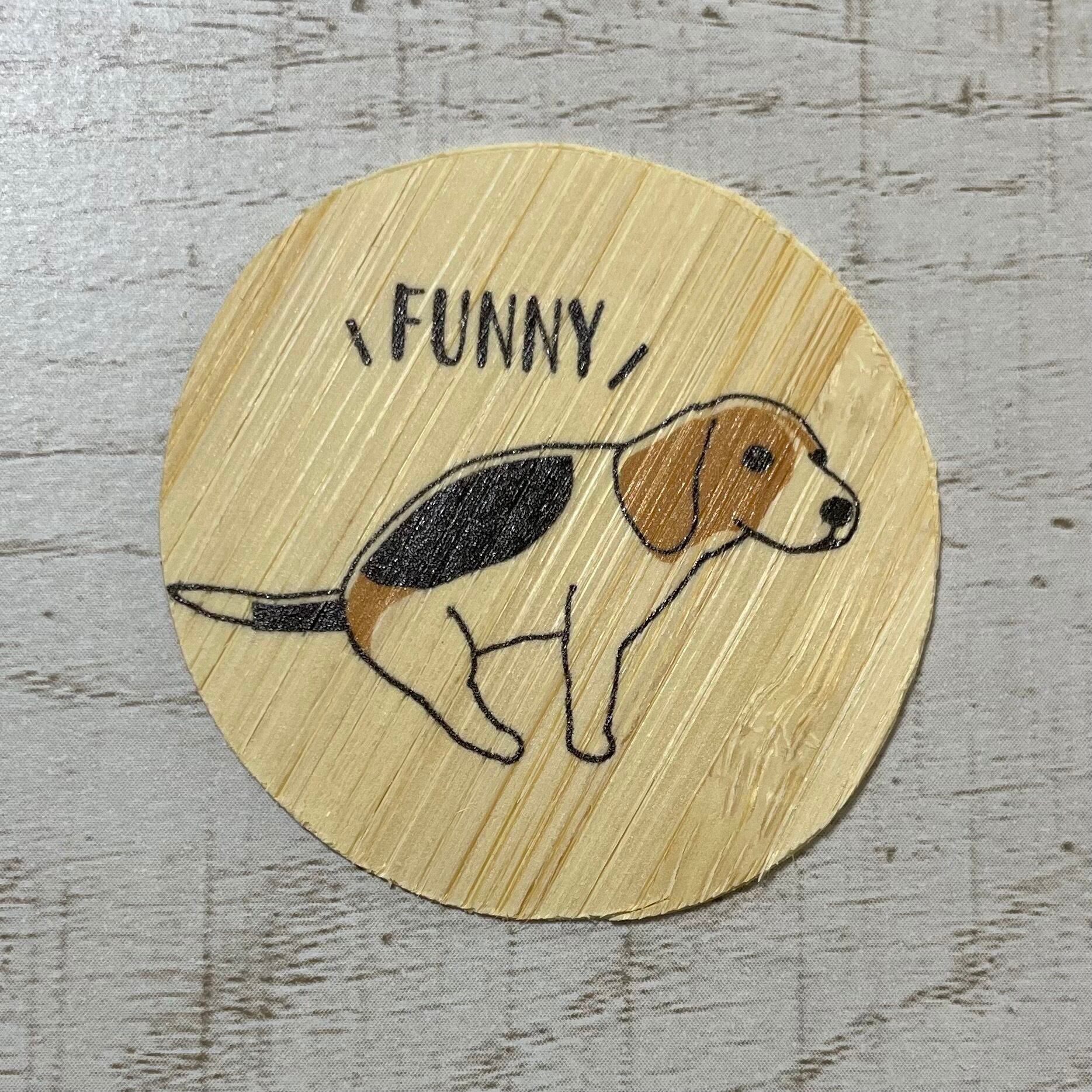 バンブーステッカー　ビーグル　ステッカー