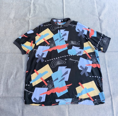 matinique geometric rayon polo shirt 小岩店
