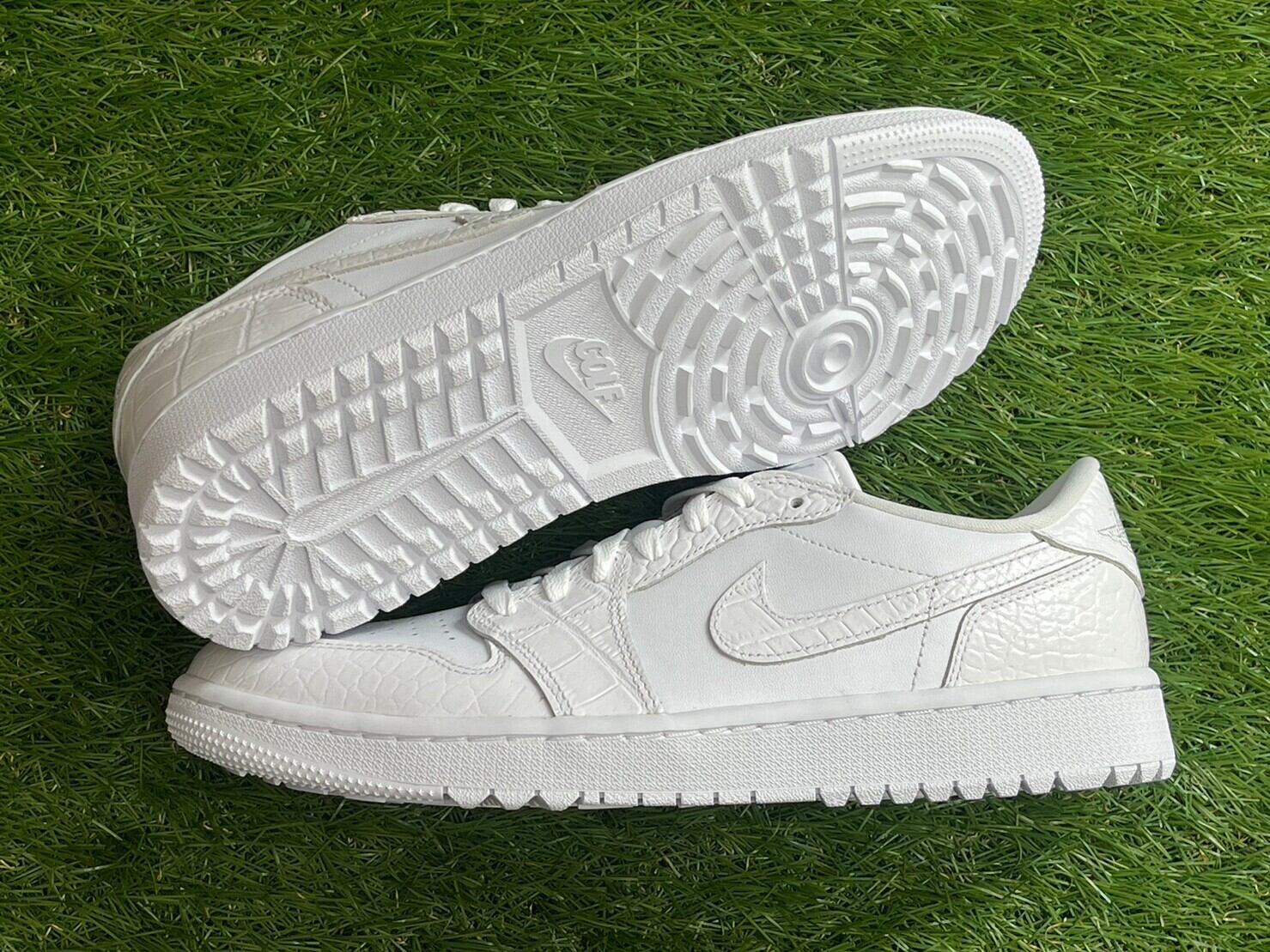 NIKE AIR JORDAN 1 LOW GOLF WHITE CROCODILE SKIN DD9315-110 28 