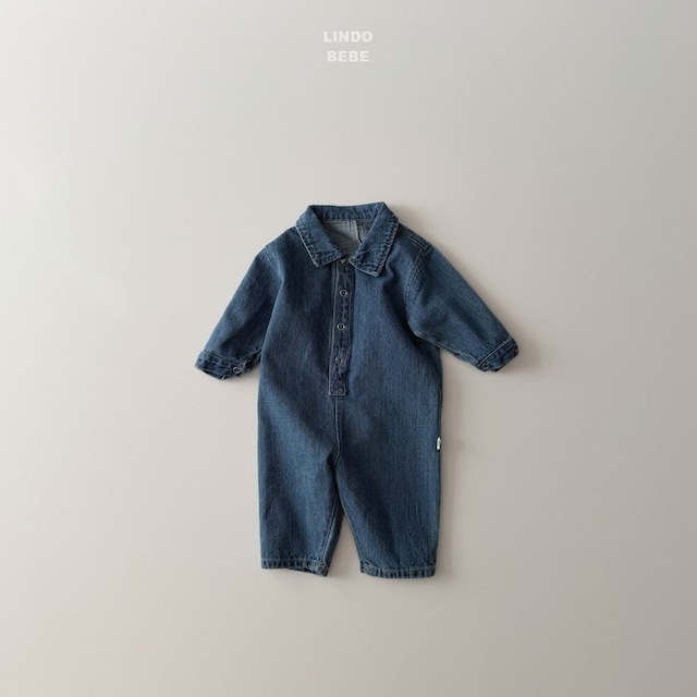 【取寄】lindo｜bebe denim suit｜ベベデニムスーツ｜1-3｜baby｜26 spring