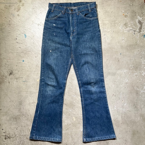 80's Levi's 646-0217 ベルボトムデニム フレアデニム  1980年 ハチマル オレンジタブ スモールe 刻印8 42TALON W30インチ USA製 希少 ヴィンテージ BA-2403 RM2822H