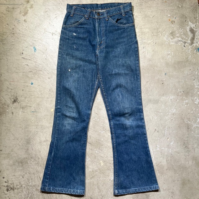 80's Levi's 646-0217 ベルボトムデニム フレアデニム  1980年 ハチマル オレンジタブ スモールe 刻印8 42TALON W30インチ USA製 希少 ヴィンテージ BA-2403 RM2822H