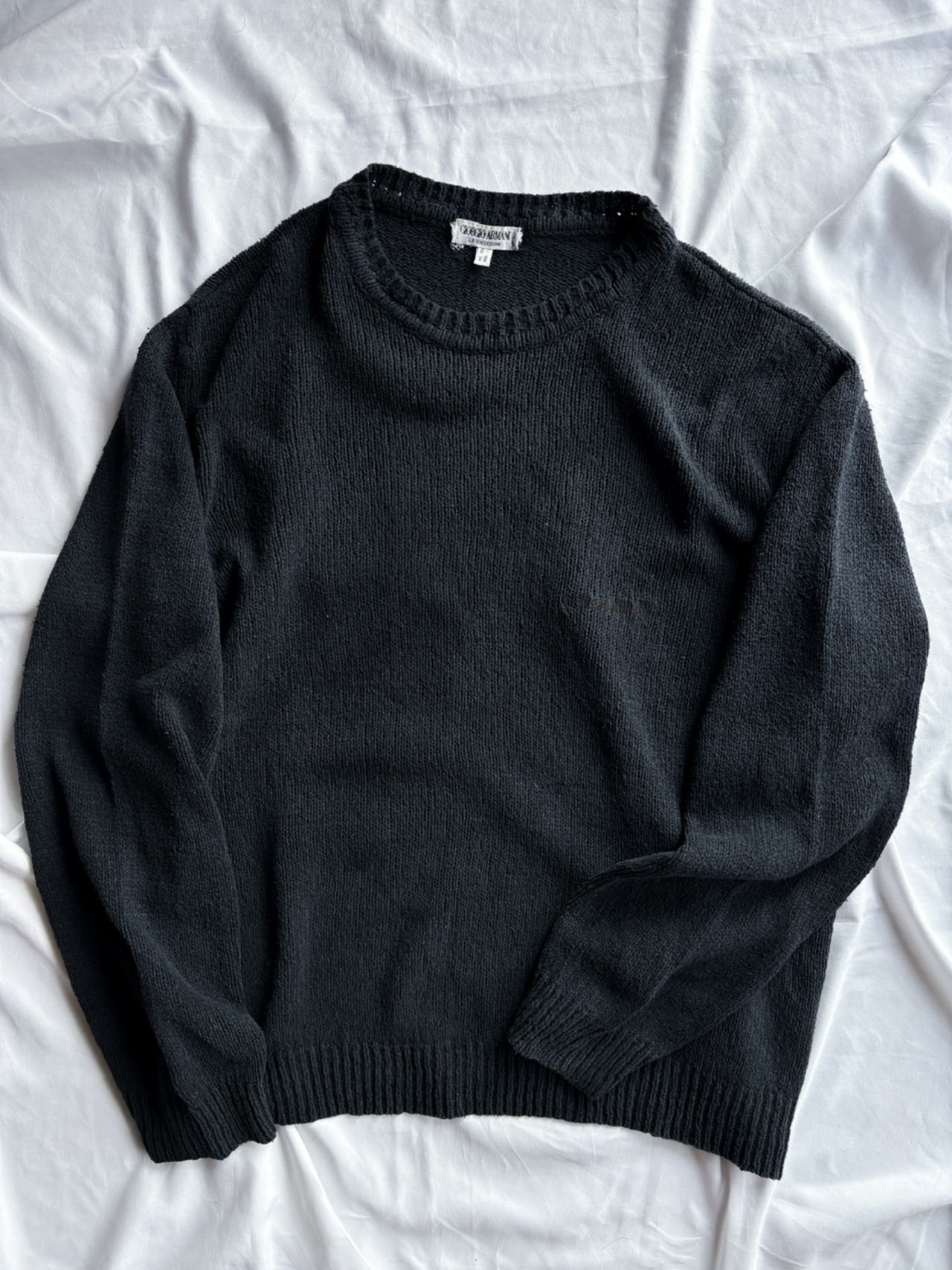 GIORGIO ARMANI LE COLLEZIONI Raw Silk Knit Jumper