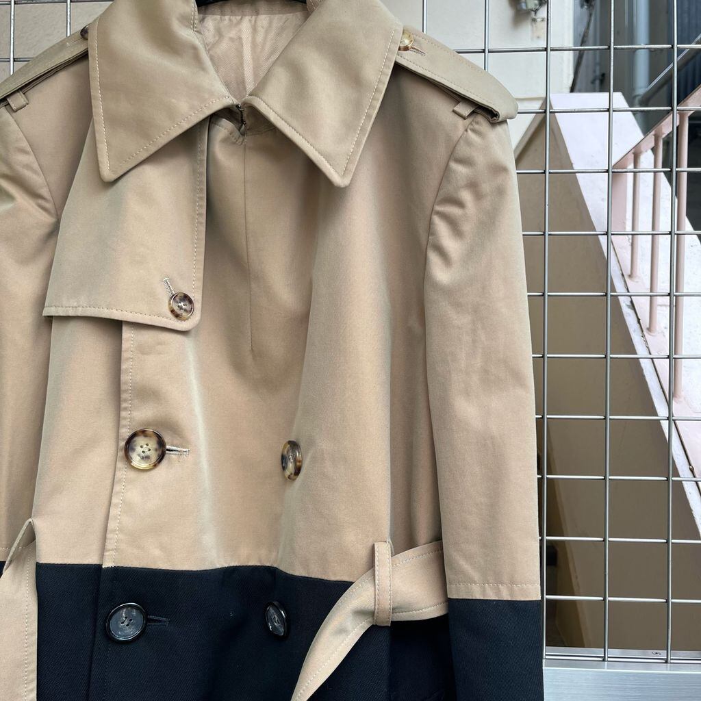 Alexander McQueen アレキサンダーマックイーン バイカラー トレンチ