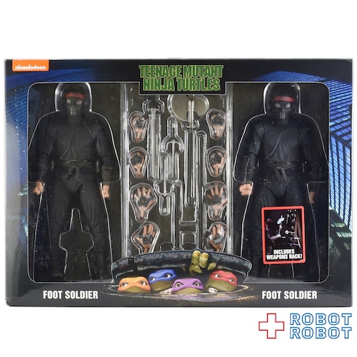 NECA ティーンエイジ・ミュータント・ニンジャ・タートルズ フットソルジャー アクションフィギュア 2PK