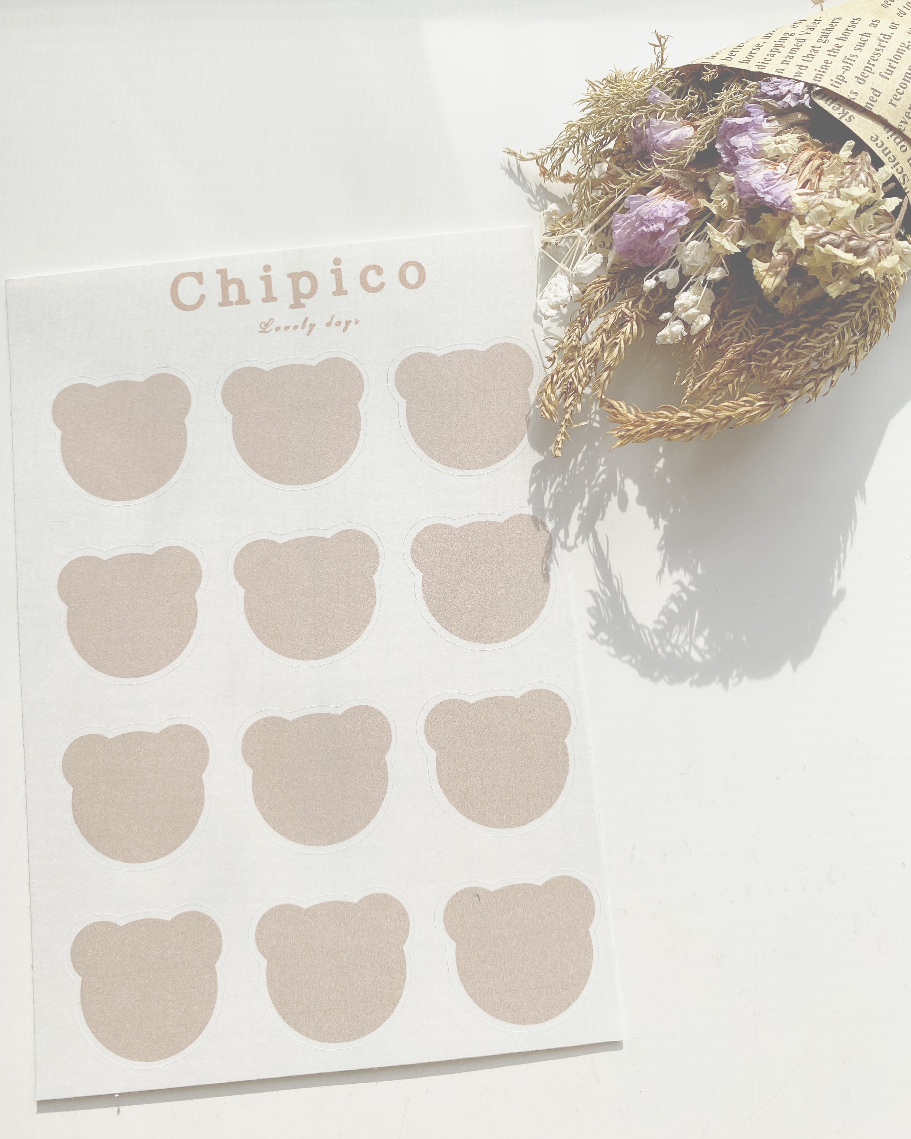 Chipico くまさんシール | chipico