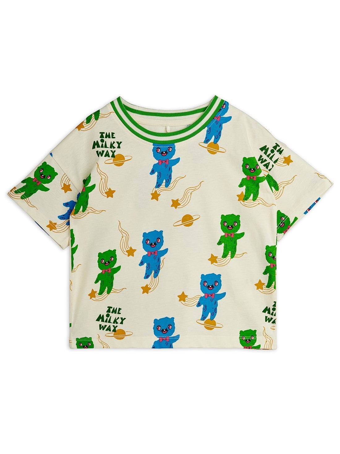 【26SS】minirodini( ミニロディーニ )Alien aop ss tee(80-86/92-98/104-110/116-122/128-134/140-146)Tシャツ エイリアン