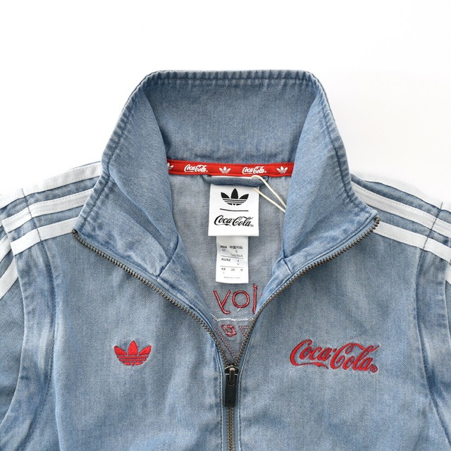アディダス オリジナルス×コカ・コーラ ファイヤーバード デニム トラックトップ adidas Originals×Coca-Cola FIREBIRD REG DENIM TRACK TOP