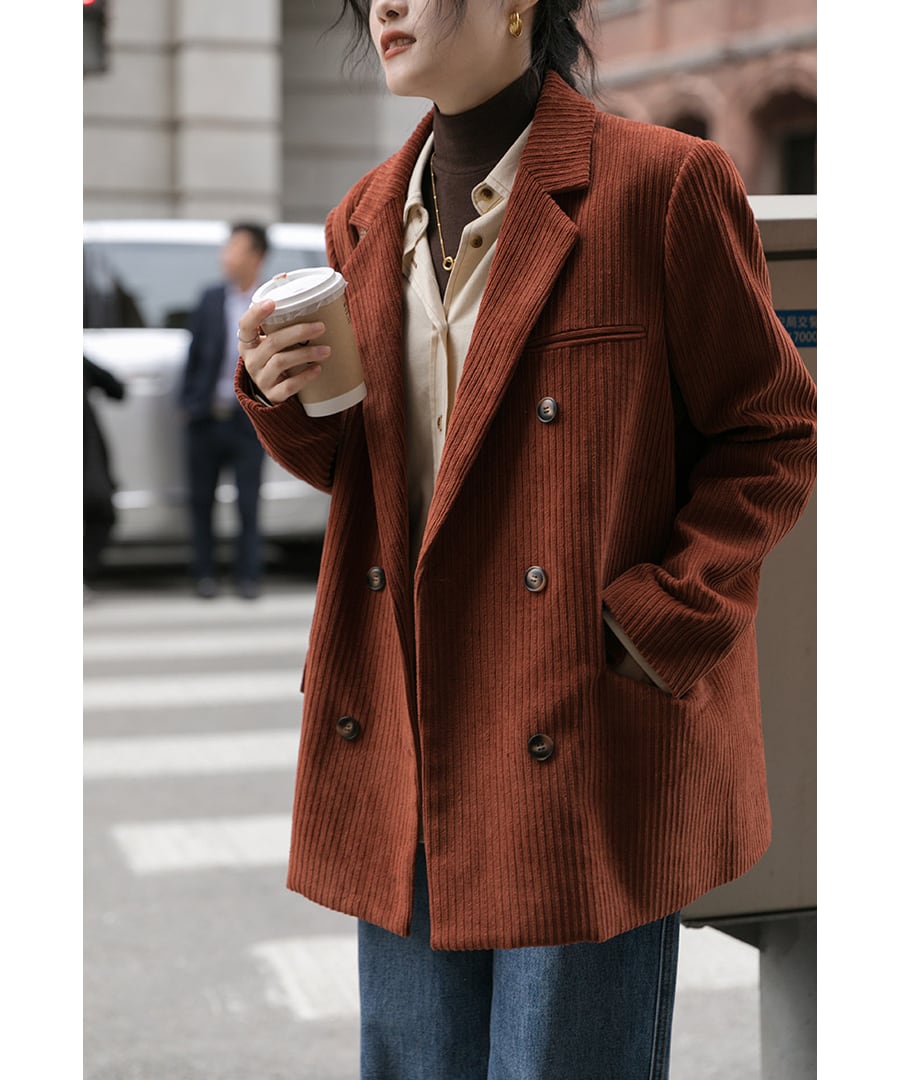 コーデュロイジャケット◆キルティングあり・なし2パターン【a-50185】