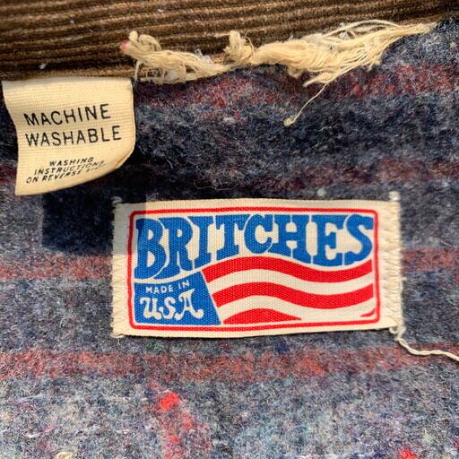 70's BRITCHES ブランケットライナーデニムカバーオール ワッペン