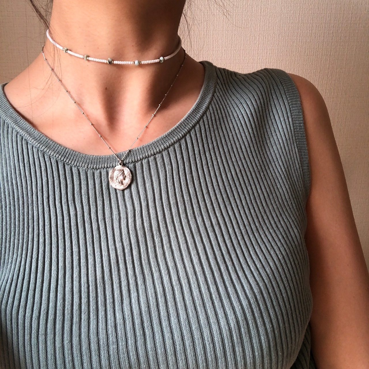 ［3種類から選べる］コイン　シルバー ネックレス