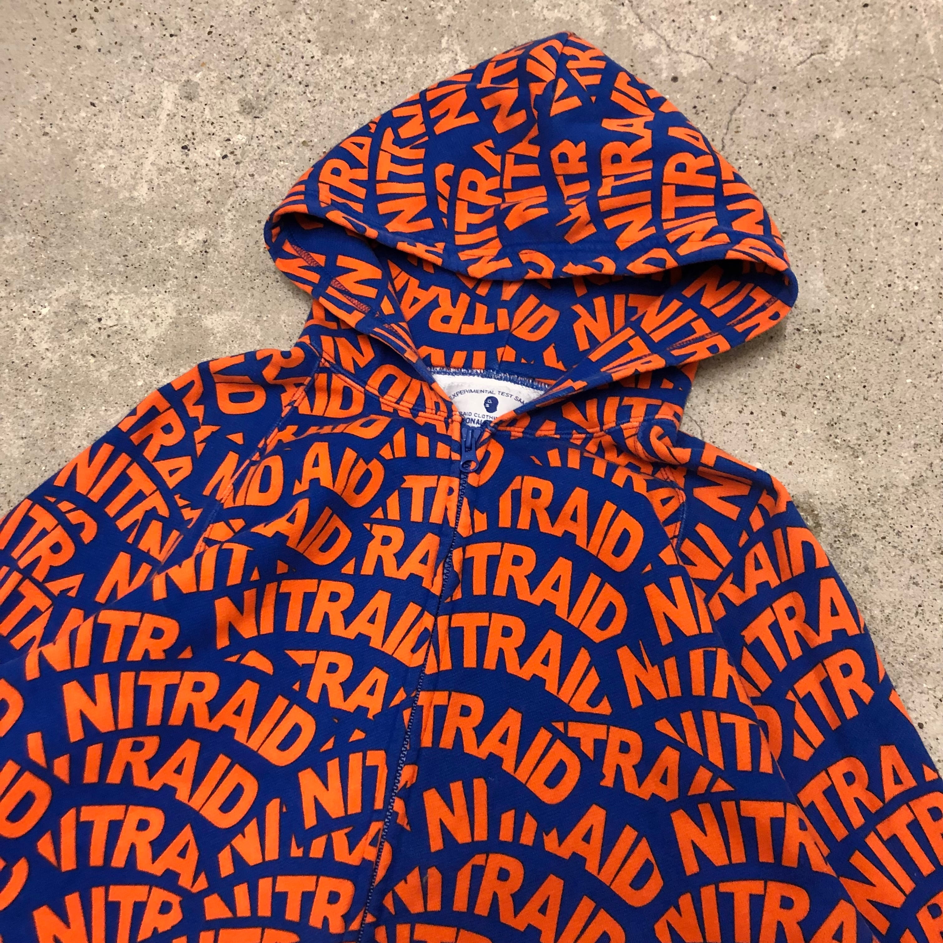 NITRAID/Arch logo zip hoodie/L/アーチロゴプリント/ジップ NITRAID/Arch logo zip hoodie/L/アーチロゴプリント/ジップ